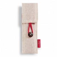 Чехол SenseBag для ручек текстильный 14 х 6 см бежевый